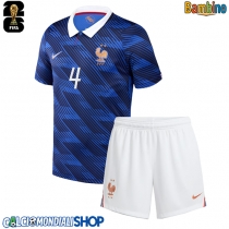 Maglie da calcio Francia Dayot Upamecano #4 Prima Maglia Bambino Mondiali 2026  Manica Corta (+ Pantaloni corti)